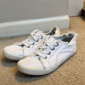 Stylish White Blue Dior Shoes